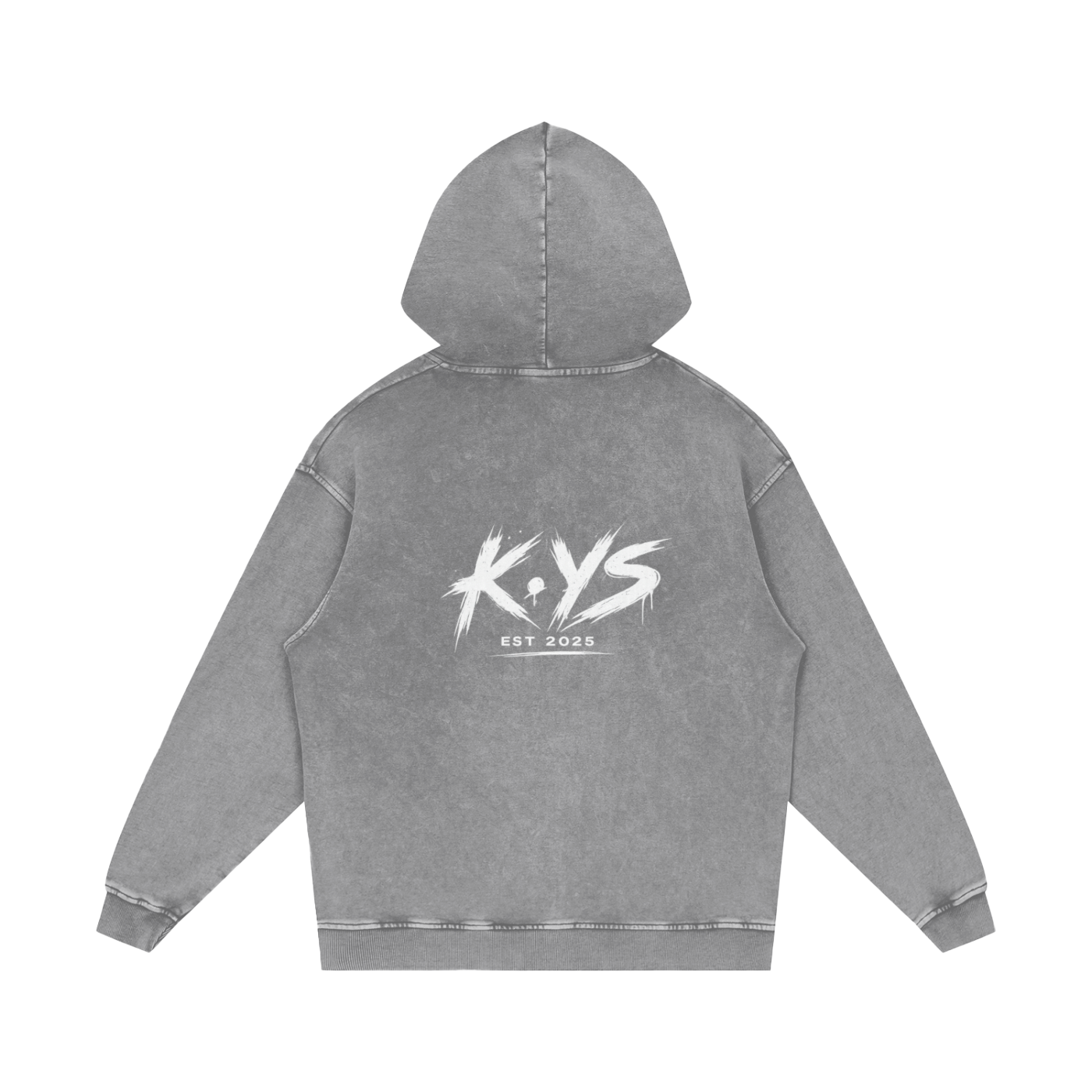 Snow Washed Loose Cotton Hoodie