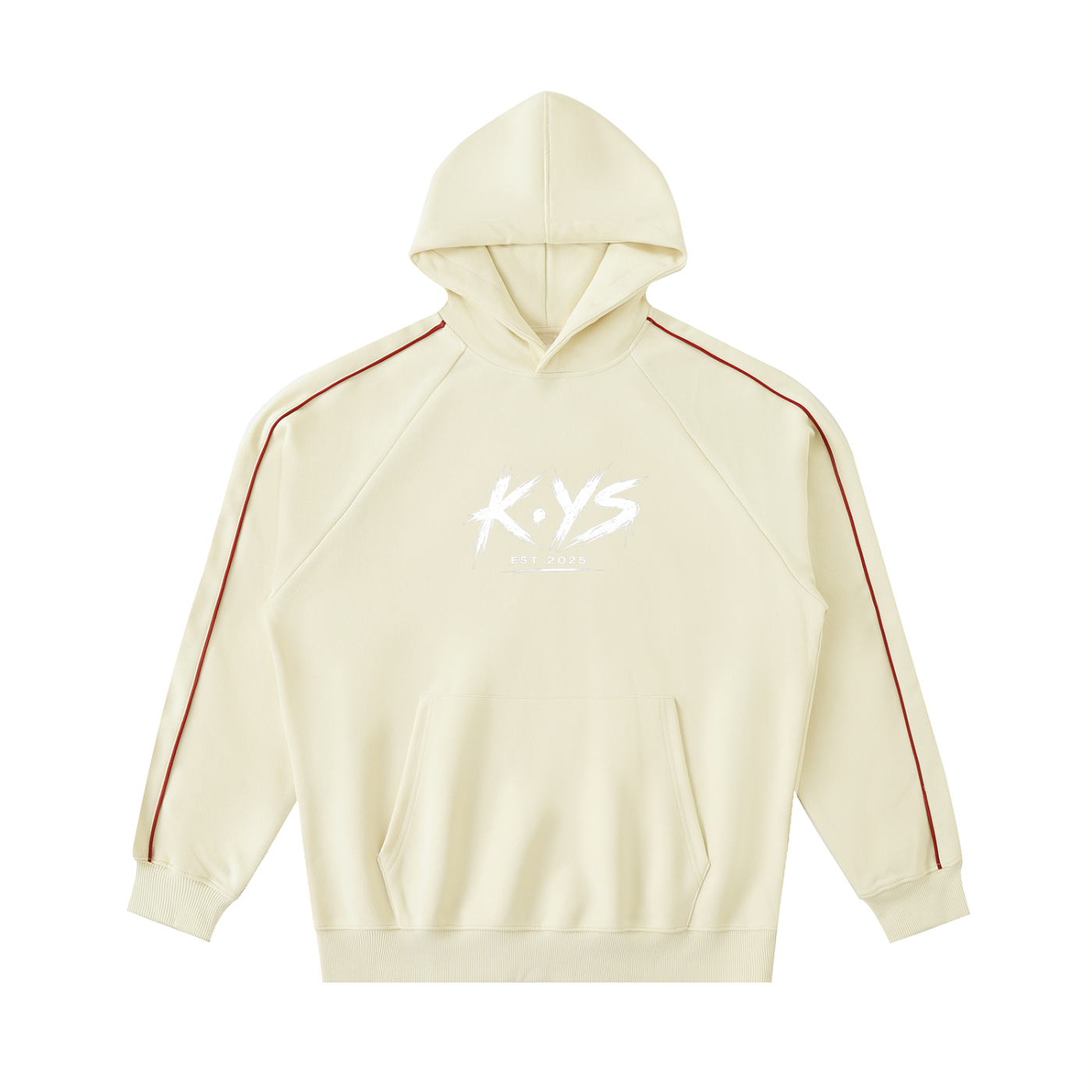 K.YS Contrast Piping Raglan Hoodie
