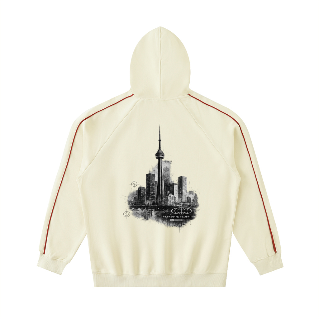 K.YS Contrast Piping Raglan Hoodie