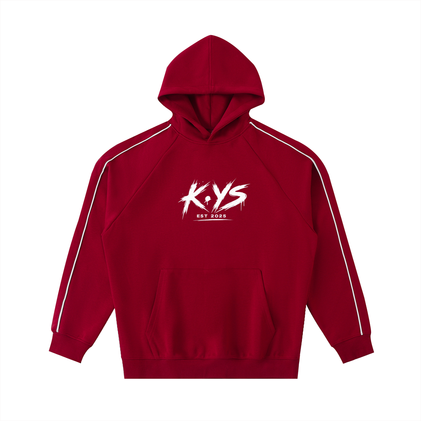 K.YS Contrast Piping Raglan Hoodie