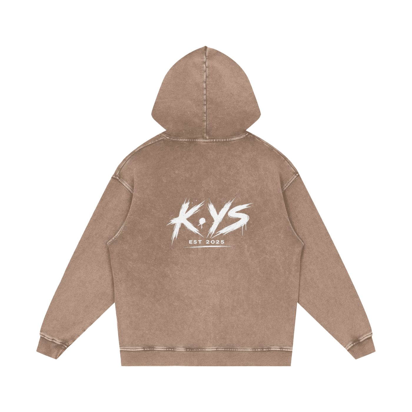 Snow Washed Loose Cotton Hoodie