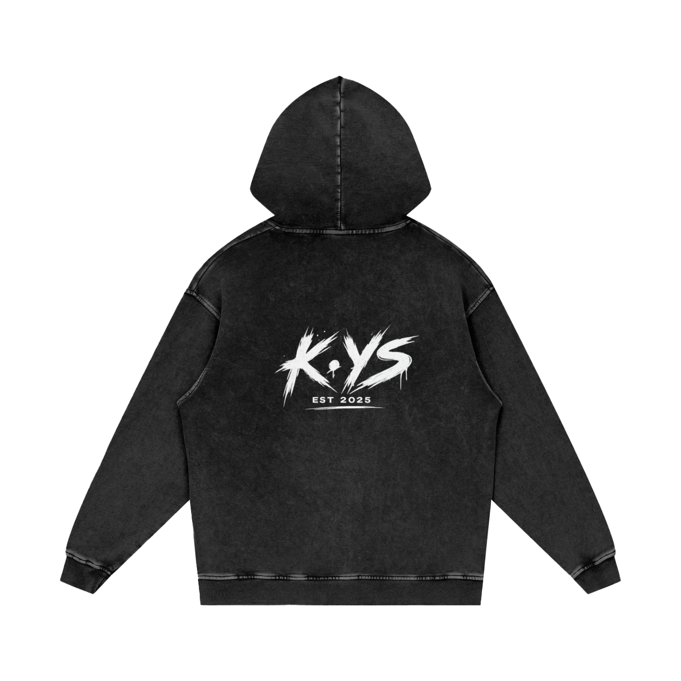 Snow Washed Loose Cotton Hoodie