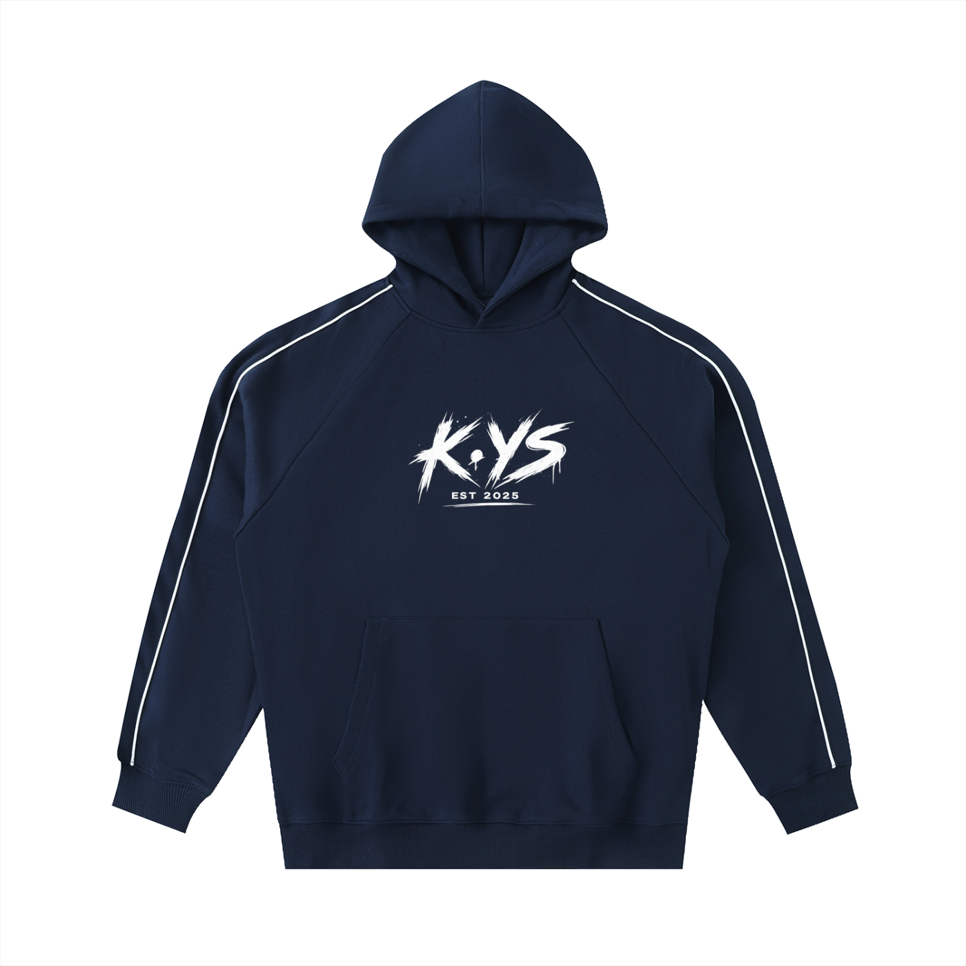 K.YS Contrast Piping Raglan Hoodie