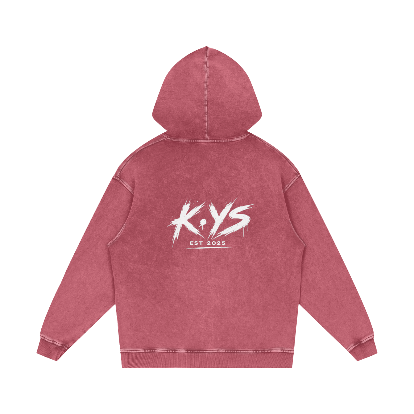 Snow Washed Loose Cotton Hoodie