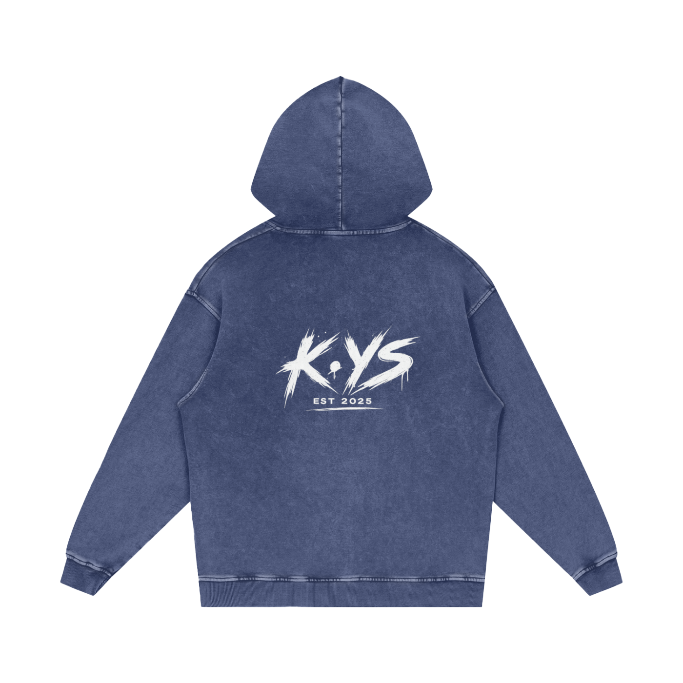 Snow Washed Loose Cotton Hoodie