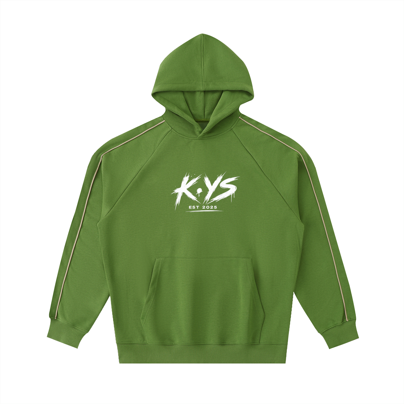K.YS Contrast Piping Raglan Hoodie