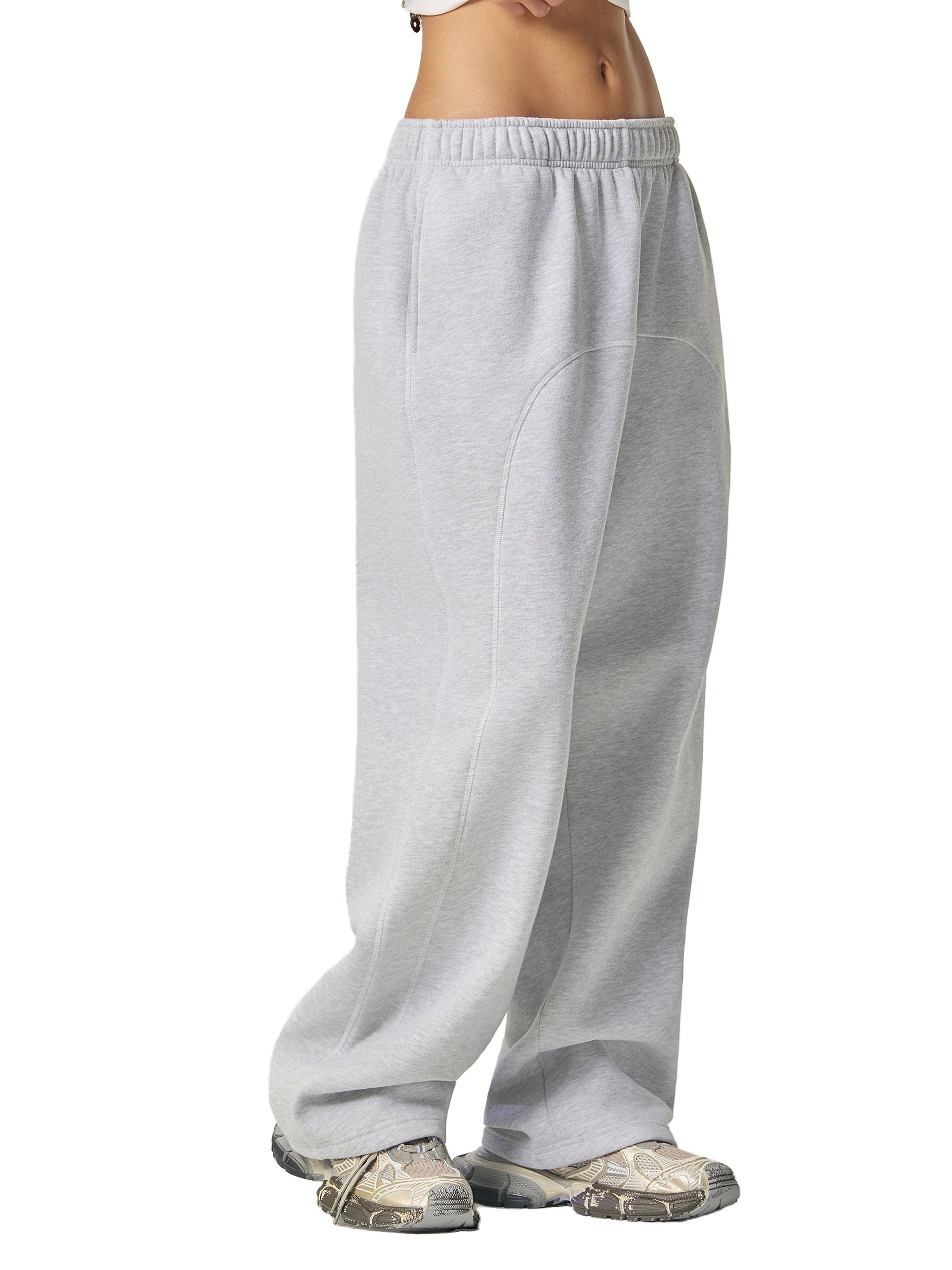 K.YS Contrast-Stitched Fleece Sweatpants
