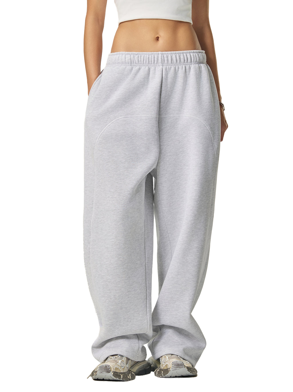 K.YS Contrast-Stitched Fleece Sweatpants