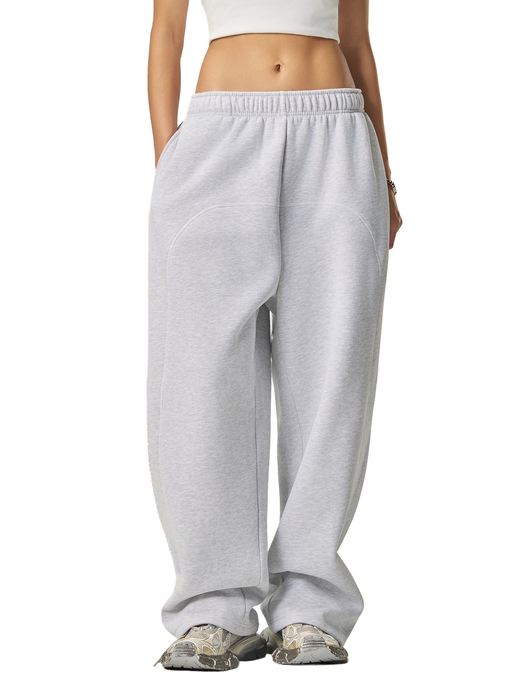 K.YS Contrast-Stitched Fleece Sweatpants